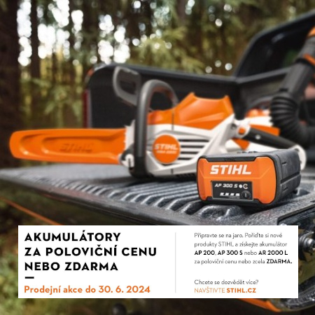 Mimořádná akce na akumulátory STIHL