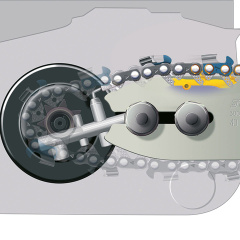 System mazani retezu E-matic