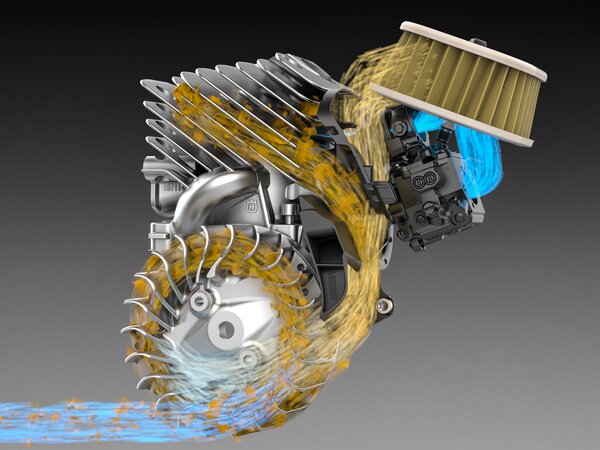 Air Injection odfiltruje 98% nasávaného prachu - Husqvarna 564 XP® G Fuel Inject