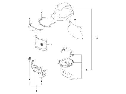 prilba functional parts