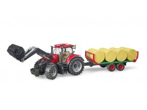 traktor Case IH Optum 300CVX s nakladacem a privesem