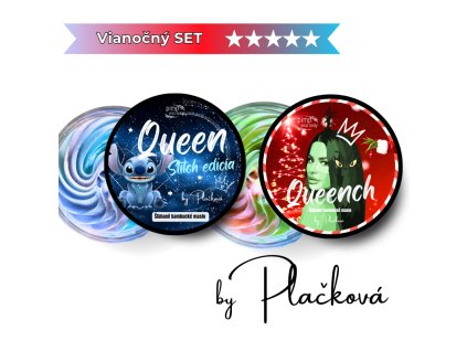 Vanocni set - queench a stitch slehane telove bambucke maslo by Plackova