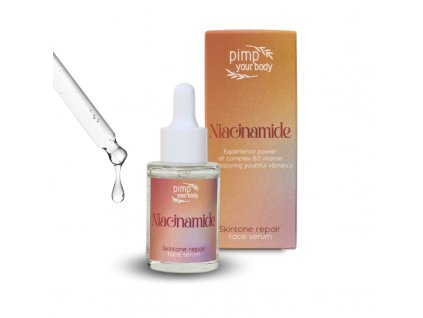 niacinamide face serum pimp your body, niacinamíd pletove serum