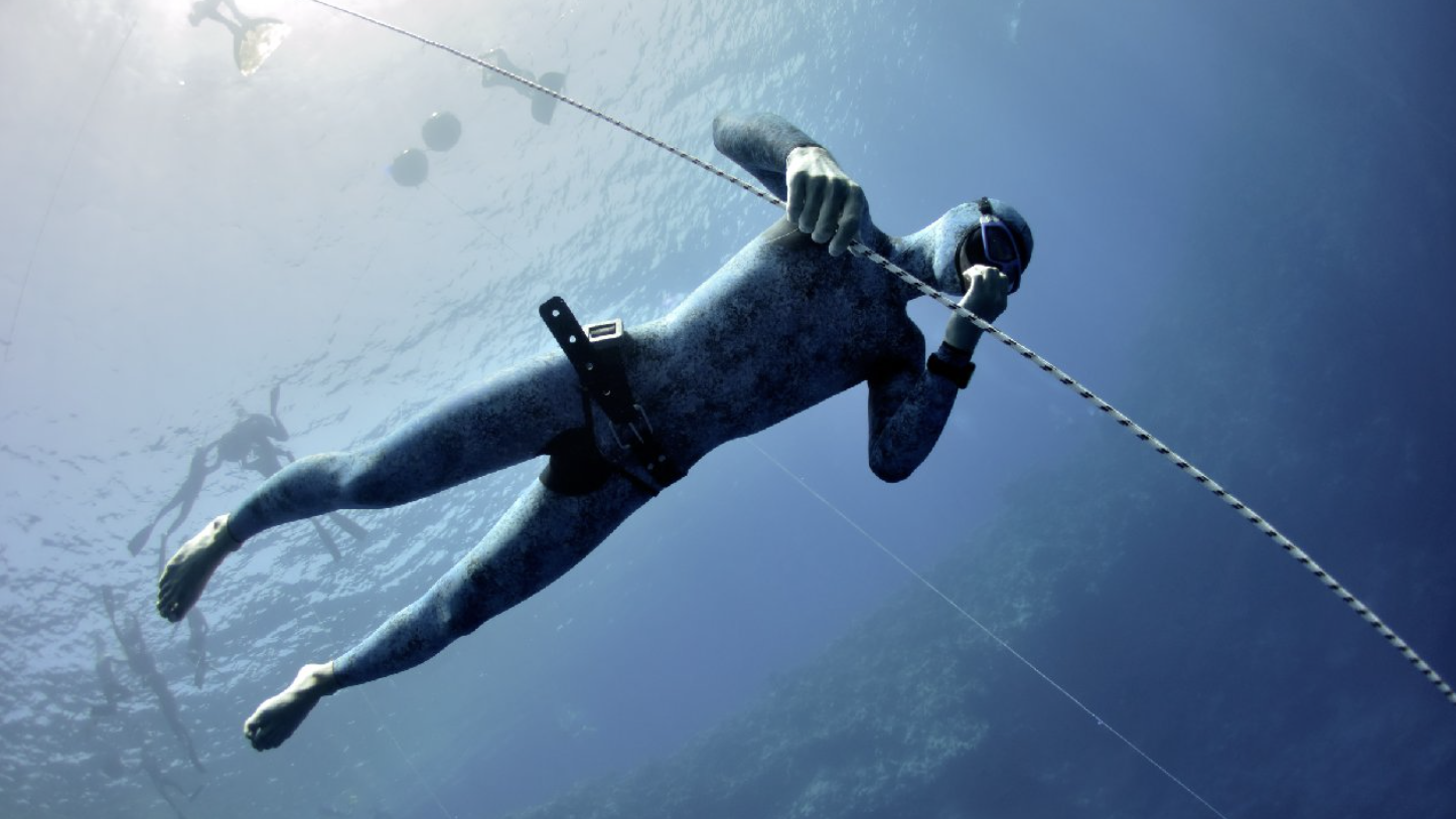 Freediving mask illustration 2