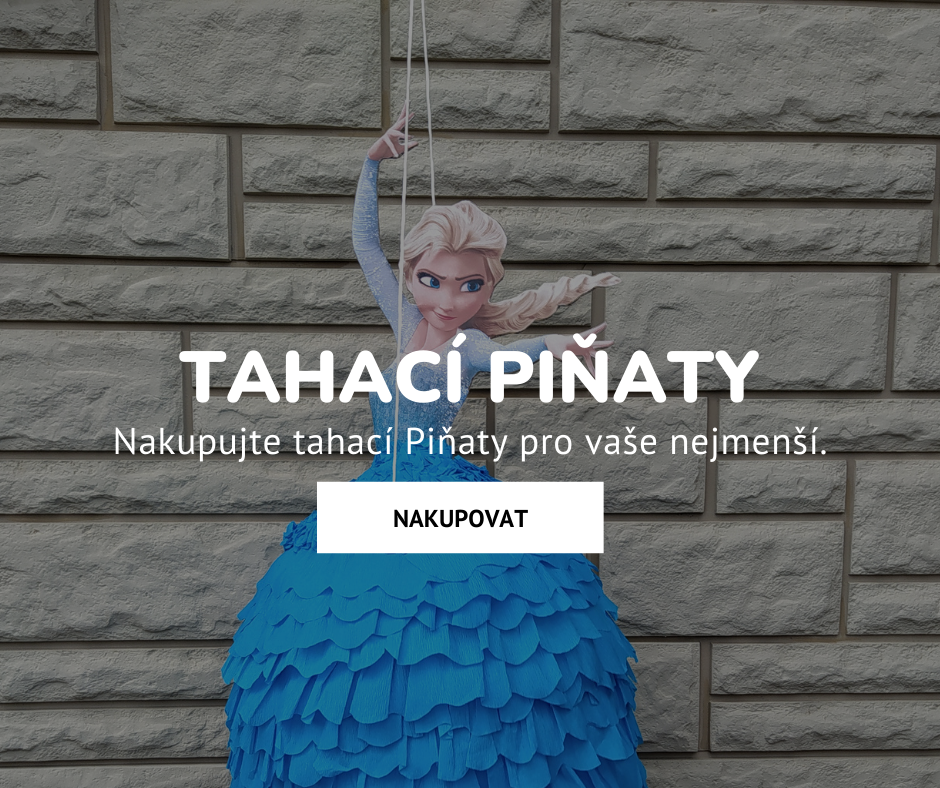 Ručně vyráběné tahací Piňaty