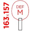 DEF M = 163x157 mm