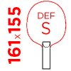 DEF S = 161x155 mm