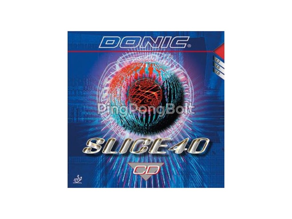Borítás Donic Slice 40 CD (Borítás szín fekete / BLACK, Szivacs vastagság 1,8 mm)