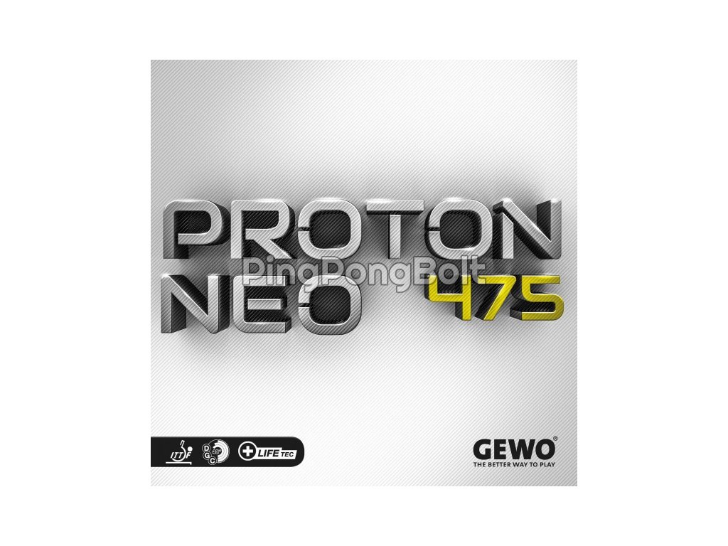 Borítás Gewo Proton NEO 475 (Borítás szín fekete / BLACK, Szivacs vastagság 2,2 mm)
