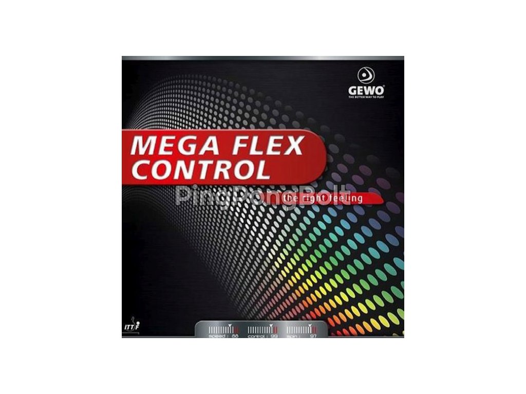 Borítás Gewo MEGA FLEX CONTROL (Borítás szín fekete / BLACK, Szivacs vastagság 2,0 mm)