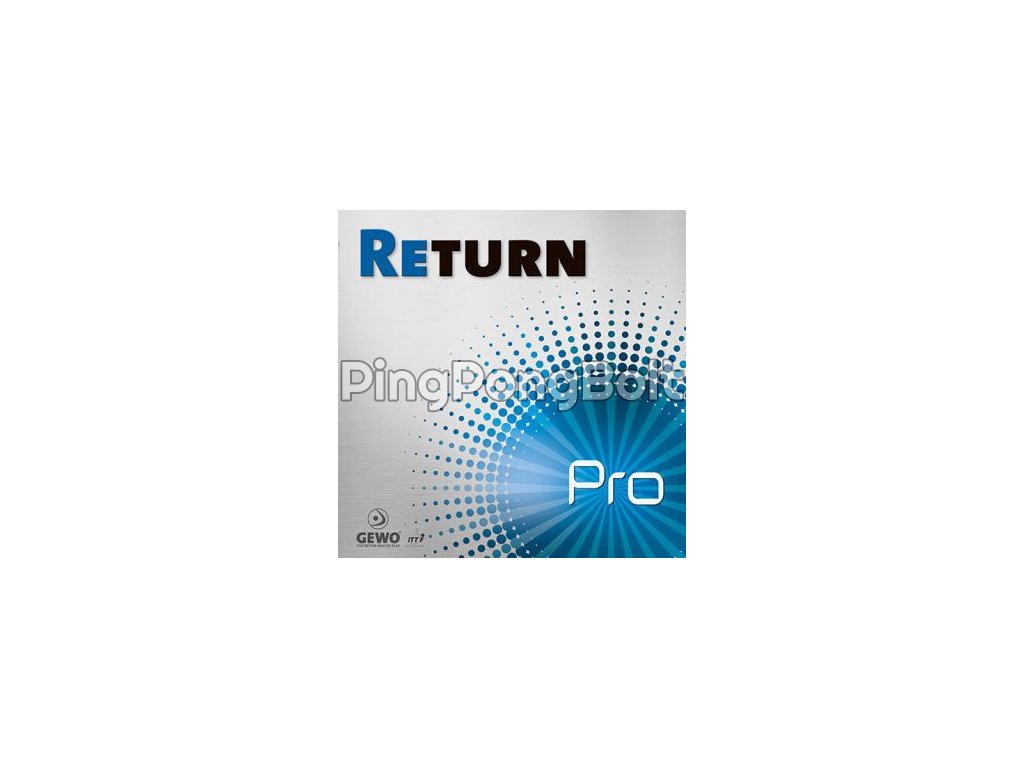 Borítás Gewo Return Pro (Borítás szín fekete / BLACK, Szivacs vastagság 2,0 mm)
