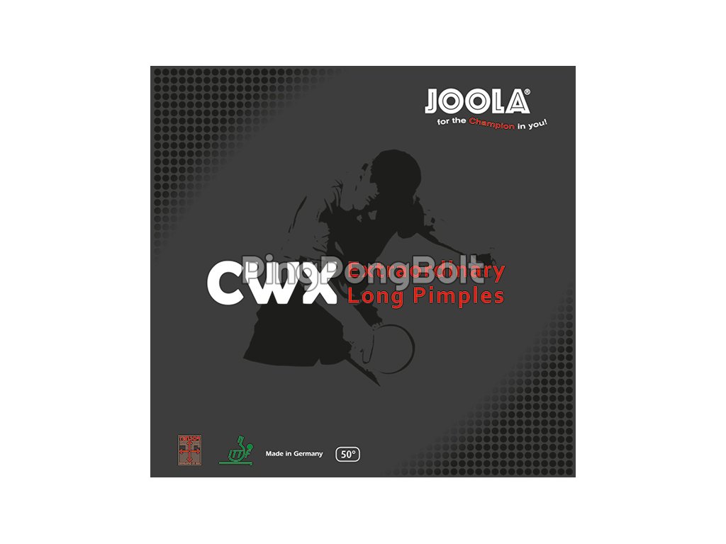 Borítás Joola CWX (Borítás szín fekete / BLACK, Szivacs vastagság 0,9 mm)