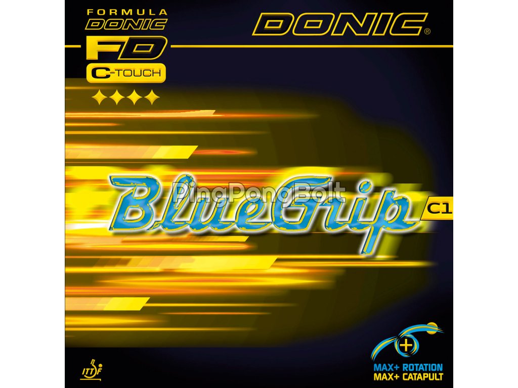 Borítás Donic BlueGrip C1 (Borítás szín fekete / BLACK, Szivacs vastagság max)