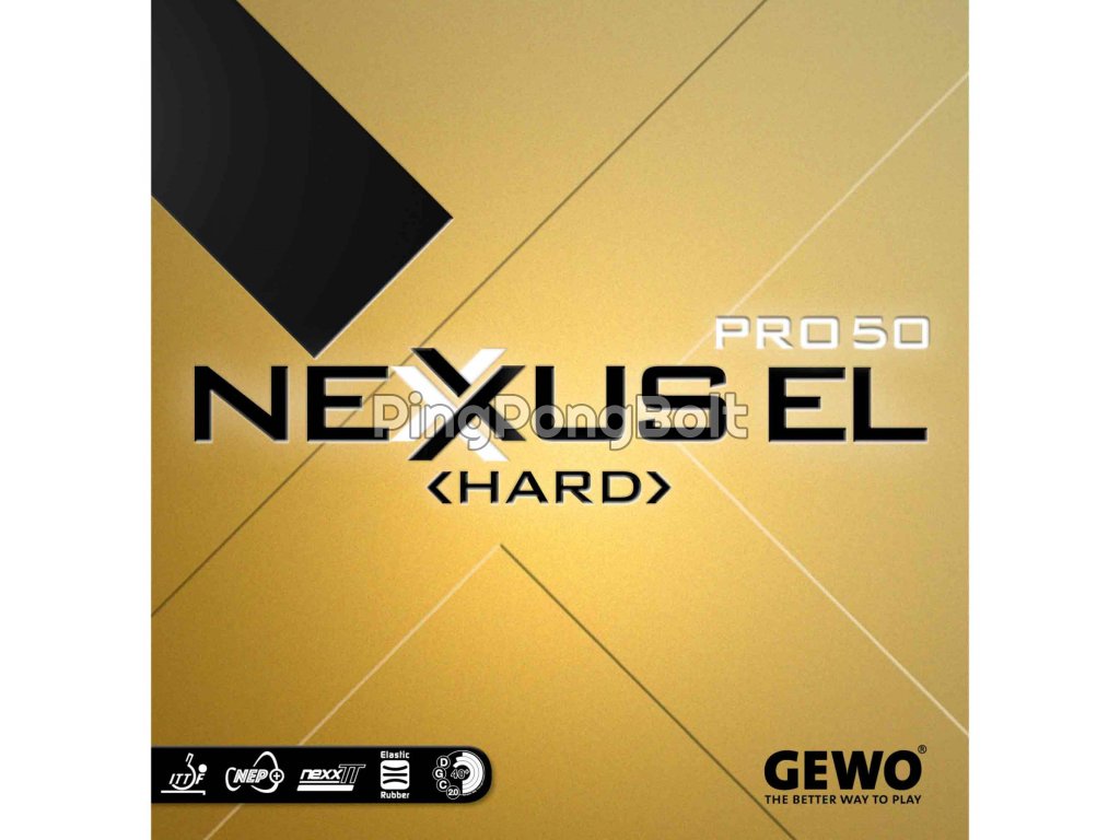 Borítás Gewo Nexxus EL Pro 50 Hard (Borítás szín fekete / BLACK, Szivacs vastagság max)