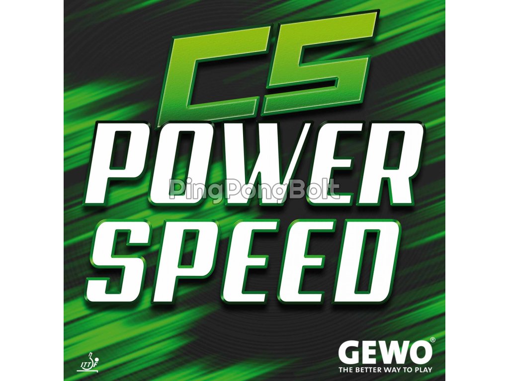 Borítás Gewo CS Powerspeed (Borítás szín fekete / BLACK, Szivacs vastagság 2,1 mm)