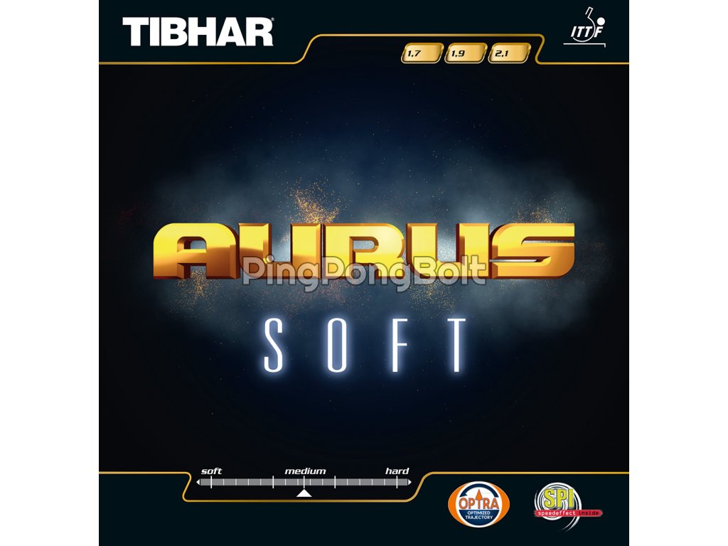 Borítás Tibhar Aurus Soft (Borítás szín fekete / BLACK, Szivacs vastagság 2,1 mm)
