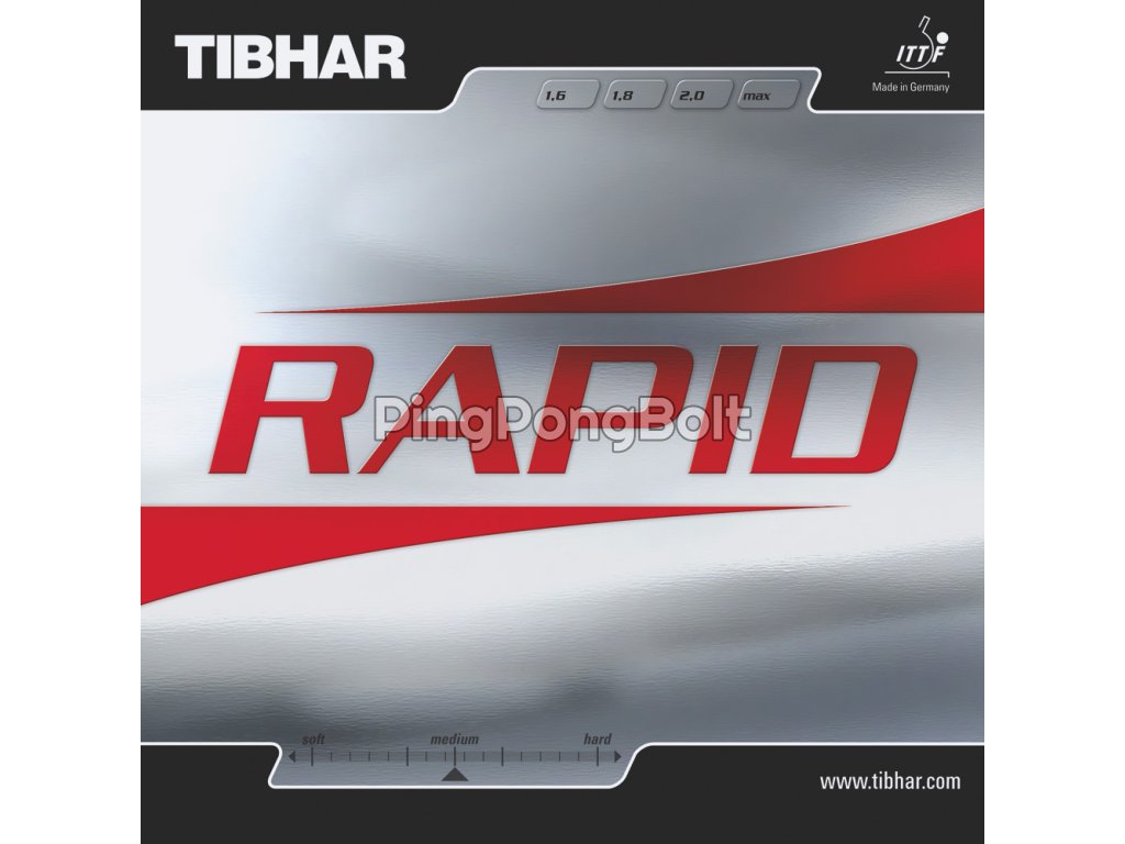 Borítás Tibhar Rapid (Borítás szín fekete / BLACK, Szivacs vastagság max)