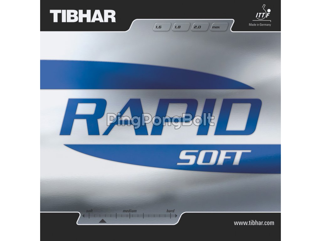 Borítás Tibhar Rapid Soft (Borítás szín fekete / BLACK, Szivacs vastagság max)