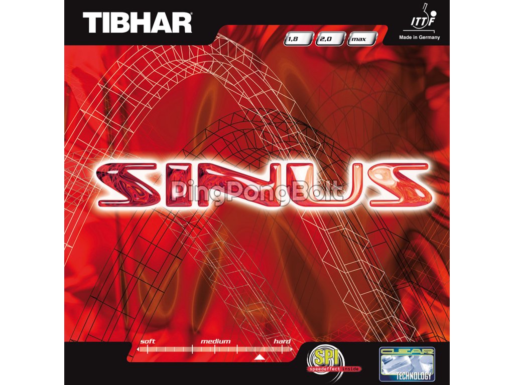 Borítás Tibhar Sinus (Borítás szín fekete / BLACK, Szivacs vastagság max)