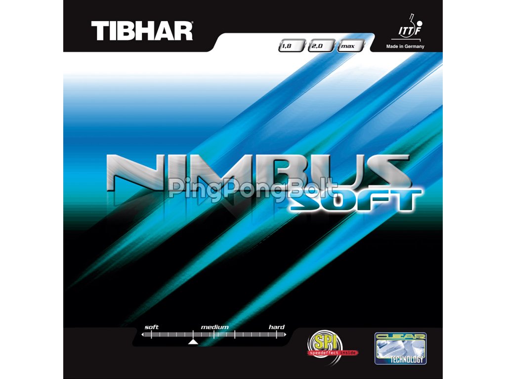 Borítás Tibhar Nimbus Soft (Borítás szín fekete / BLACK, Szivacs vastagság max)