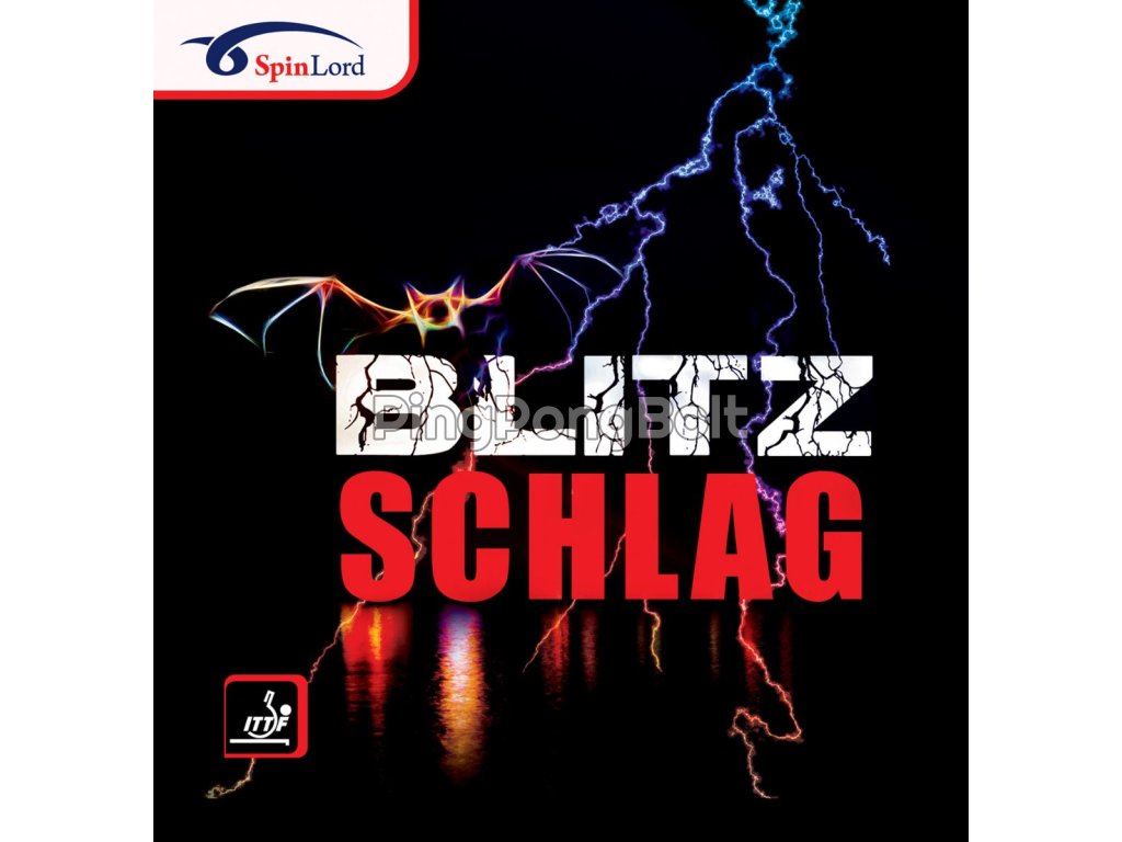 Borítás SpinLord Blitzschlag (Borítás szín fekete / BLACK, Szivacs vastagság OX/0 mm)