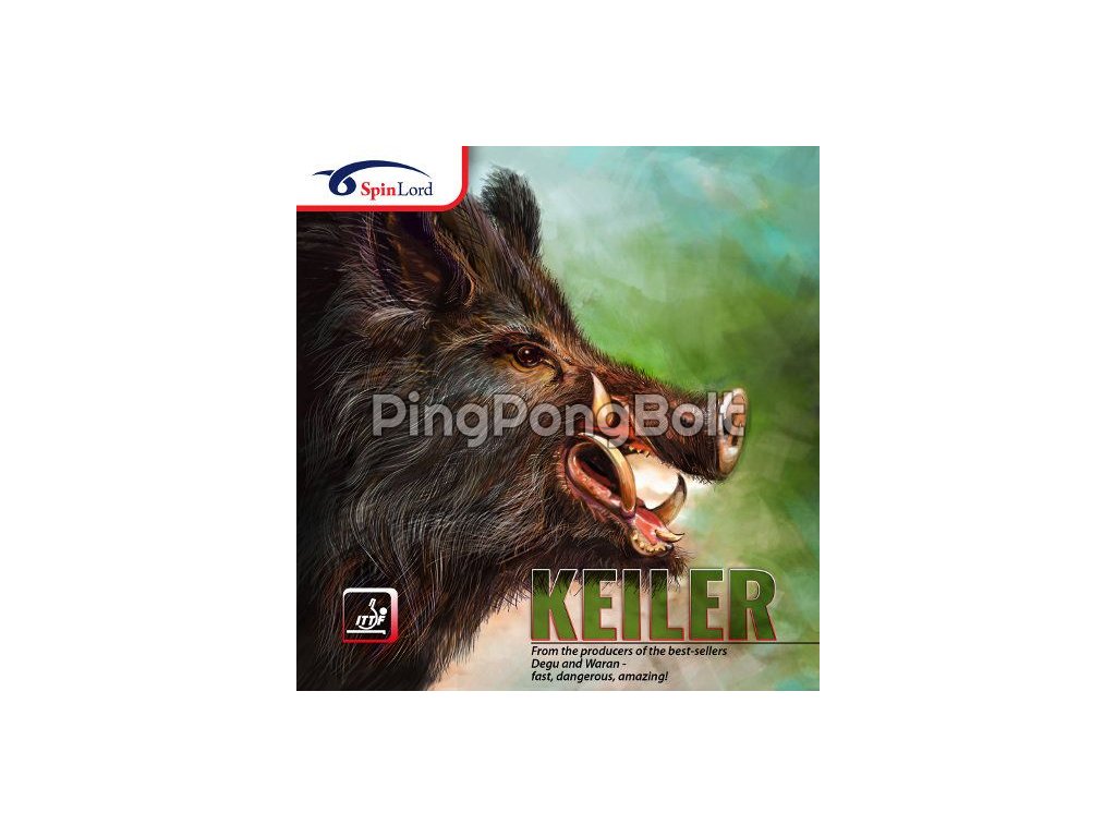 Borítás SpinLord Keiler OX (Borítás szín fekete / BLACK, Szivacs vastagság OX/0 mm)