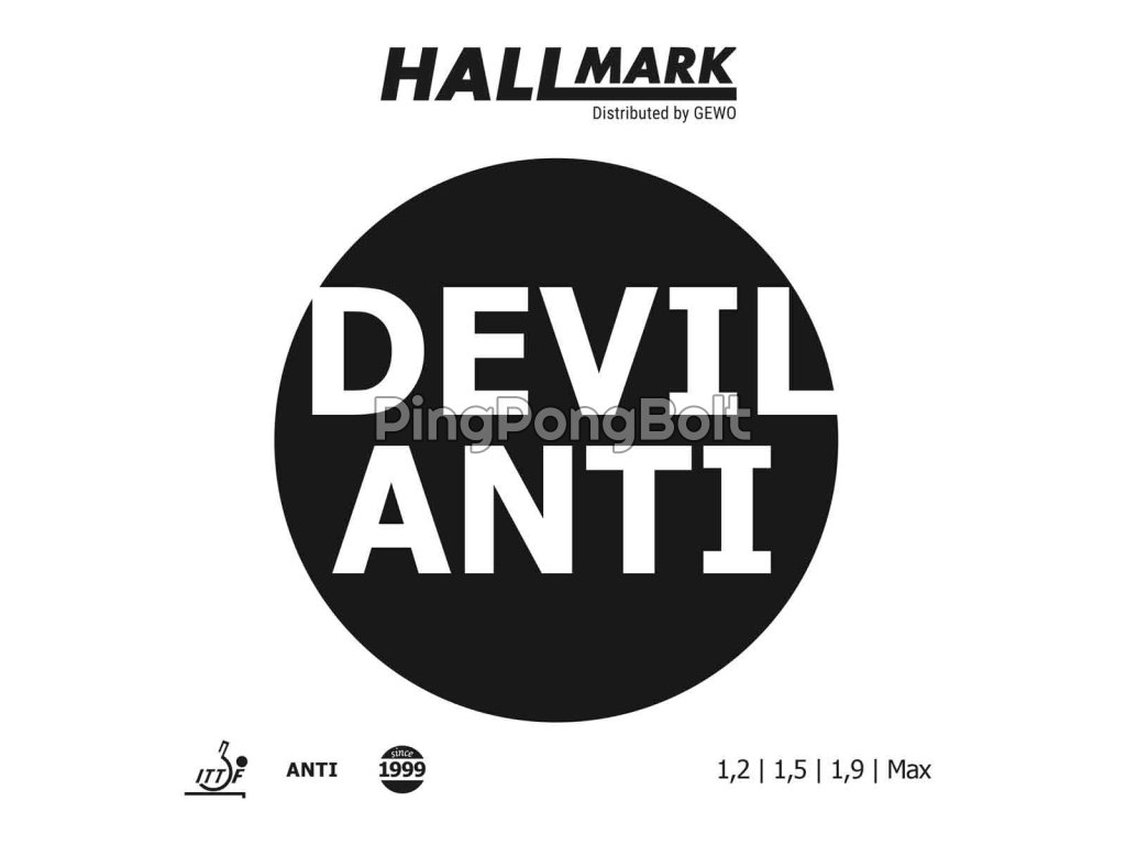Borítás Hallmark Devil-Anti (Borítás szín fekete / BLACK, Szivacs vastagság max)