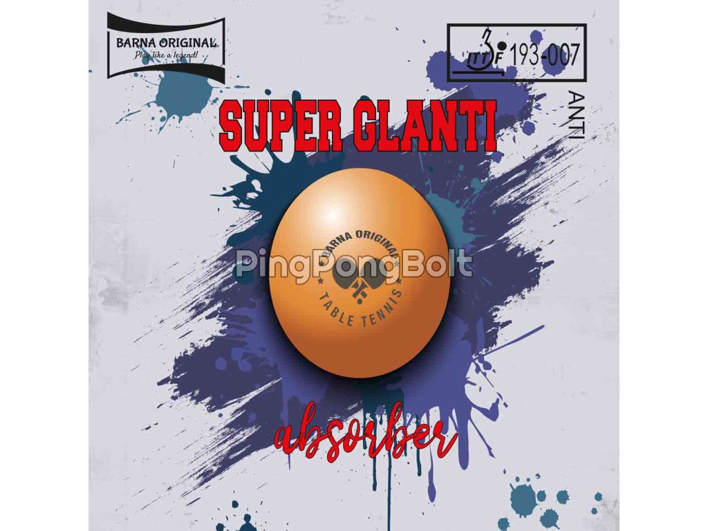 Borítás Barna Original SUPER GLANTI ABSORBER (Borítás szín fekete / BLACK, Szivacs vastagság 1,9 mm)