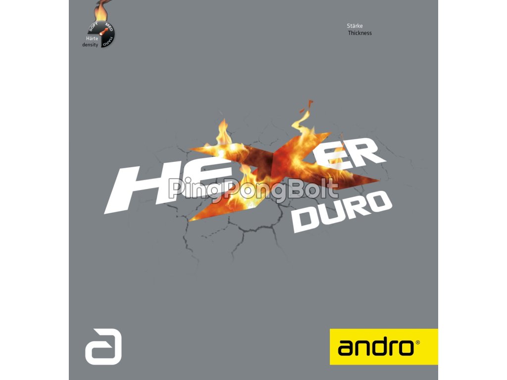 Borítás Andro Hexer Duro (Borítás szín piros / RED, Szivacs vastagság 2,1 mm)