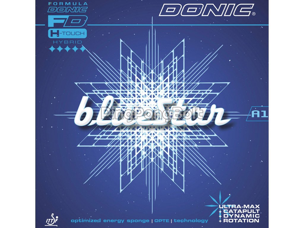 Borítás Donic BlueStar A4 (Borítás szín piros / RED, Szivacs vastagság max)