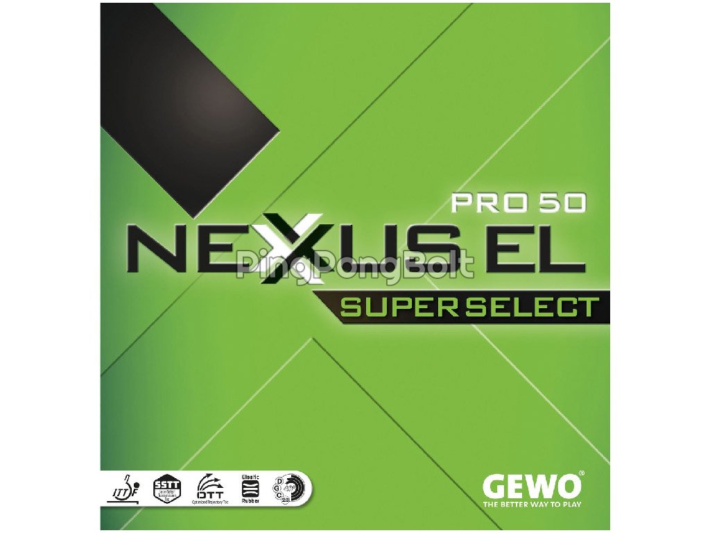 Borítás Gewo Nexxus EL Pro 50 SuperSelect (Borítás szín zöld / GREEN, Szivacs vastagság 2,2 mm)
