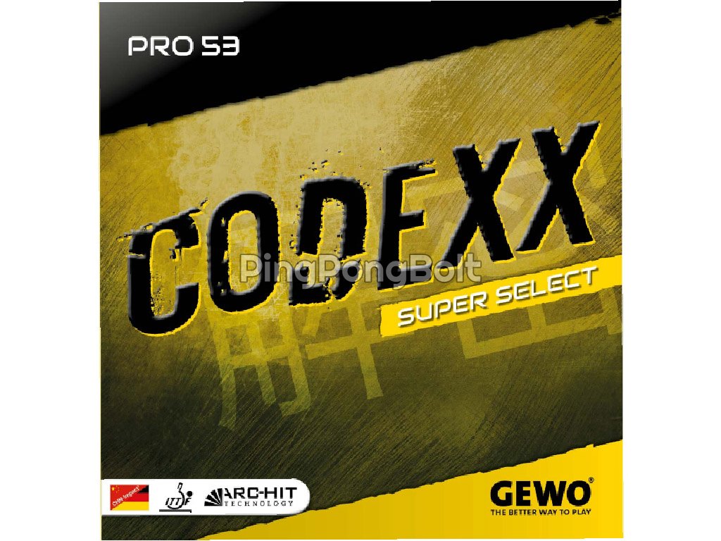 Borítás Gewo Codexx Pro 53 SuperSelect (Borítás szín piros / RED, Szivacs vastagság 2,3 mm)