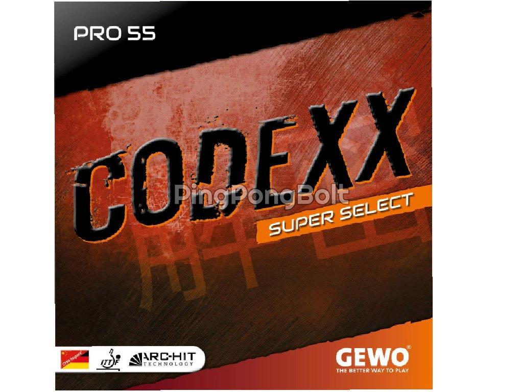 Borítás Gewo Codexx Pro 55 SuperSelect (Borítás szín piros / RED, Szivacs vastagság 2,3 mm)