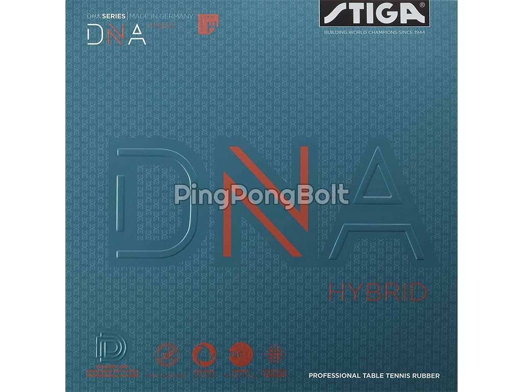 Borítás STIGA DNA Hybrid XH (Borítás szín fekete / BLACK, Szivacs vastagság 2,2 mm)