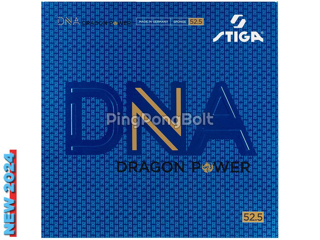 Borítás STIGA DNA Dragon Power 52,5 (Borítás szín piros / RED, Szivacs vastagság 2,15 mm)