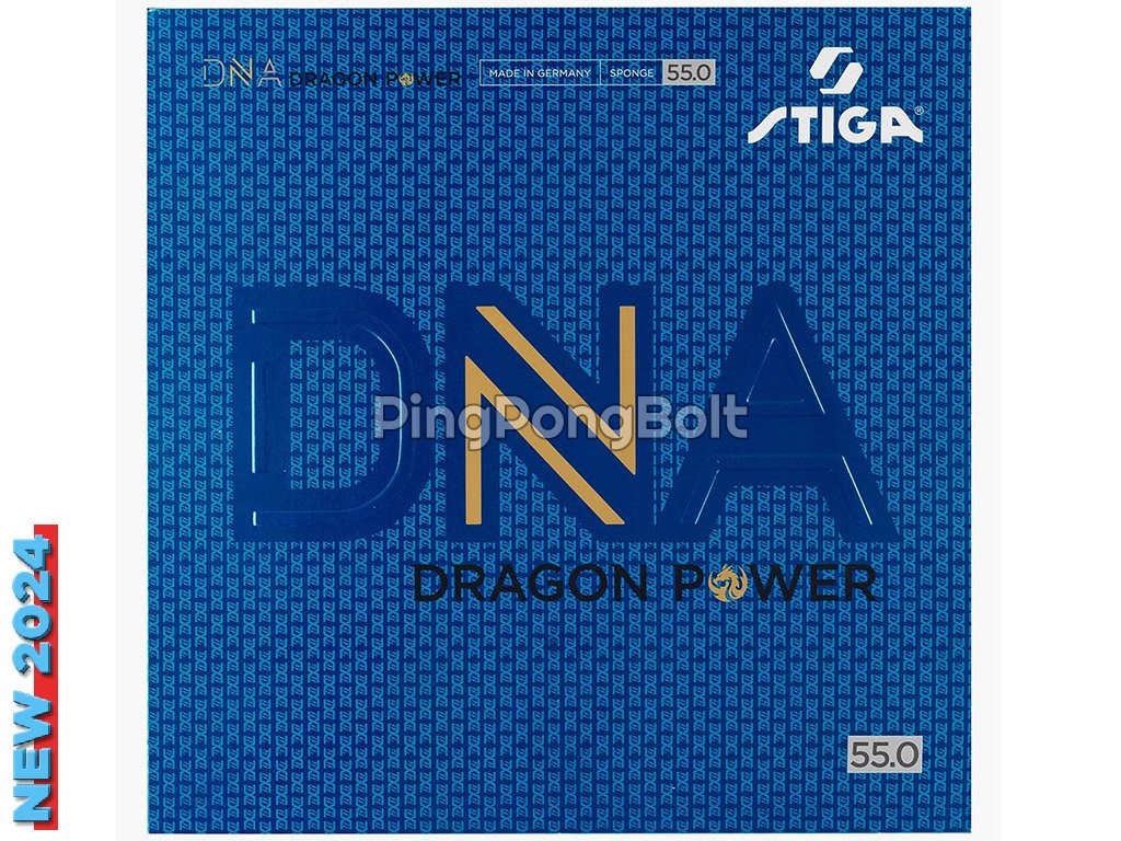 Borítás STIGA DNA Dragon Power 55 (Borítás szín piros / RED, Szivacs vastagság 2,15 mm)