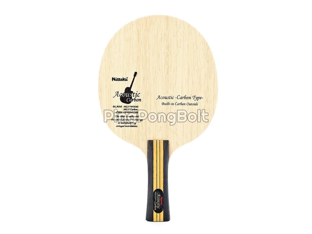 Nittaku Acoustic Carbon Outer(Handle type Flared / FL)