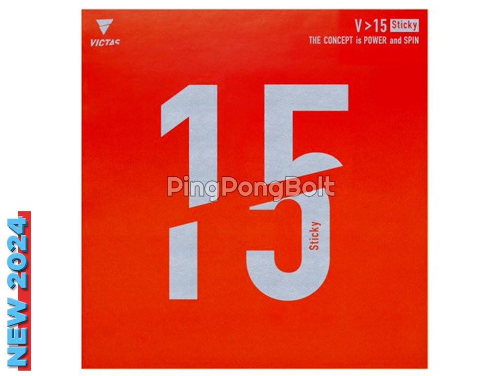 Borítás Victas V > 15 Sticky (Borítás szín piros / RED, Szivacs vastagság max)