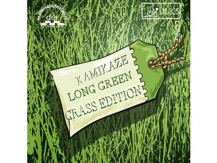 Borítás Der Materialspezialist KAMIKAZE LONG GREEN GRASS EDITION (Borítás szín zöld / GREEN, Szivacs vastagság 1,0 mm)