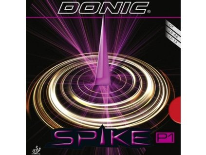 Borítás Donic Spike P1 (Borítás szín fekete / BLACK, Szivacs vastagság 1,0 mm)