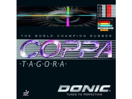 Borítás Donic Coppa Tagora (Borítás szín fekete / BLACK, Szivacs vastagság max)