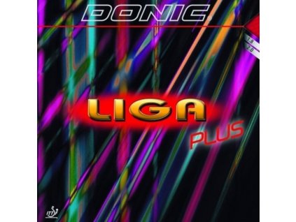 Borítás Donic Liga Plus (Borítás szín fekete / BLACK, Szivacs vastagság 2,0 mm)