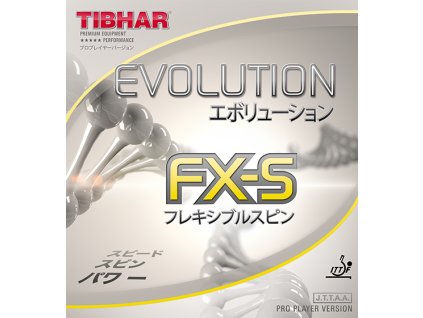 Borítás Tibhar Evolution FX-S (Borítás szín fekete / BLACK, Szivacs vastagság 2,1 - 2,2 mm)