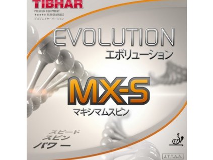 Borítás Tibhar Evolution MX-S (Borítás szín fekete / BLACK, Szivacs vastagság 2,1 - 2,2 mm)