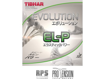 Borítás Tibhar Evolution EL-P (Borítás szín fekete / BLACK, Szivacs vastagság 2,1 - 2,2 mm)