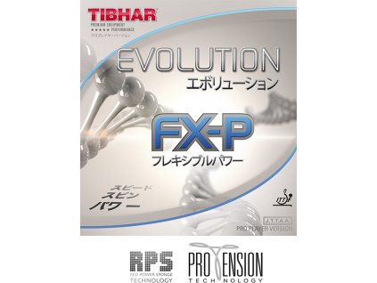 Borítás Tibhar Evolution FX-P (Borítás szín fekete / BLACK, Szivacs vastagság 2,1 - 2,2 mm)