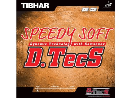 Borítás Tibhar Speedy Soft D-TecS (Borítás szín fekete / BLACK, Szivacs vastagság 2,0 mm)