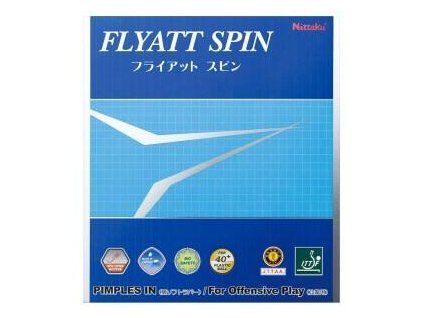 Borítás Nittaku Flyatt Spin (Borítás szín fekete / BLACK, Szivacs vastagság 2,0 mm)