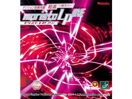 Borítás Nittaku Moristo LP ONE (Borítás szín fekete / BLACK, Szivacs vastagság OX/0 mm)