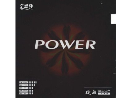 Borítás Friendship Bloom Power Hard (Borítás szín fekete / BLACK, Szivacs vastagság 2,2 mm)